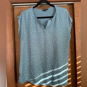 Papermoon Teal Polka Dot Blouse
